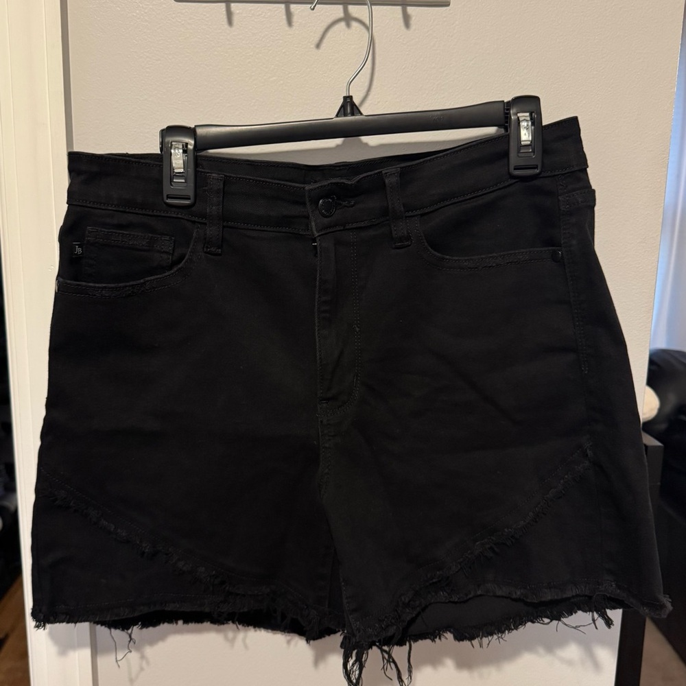 Judy Blue Black Jean Shorts with Frayed Hem - Style #:JB15265 BK-CO